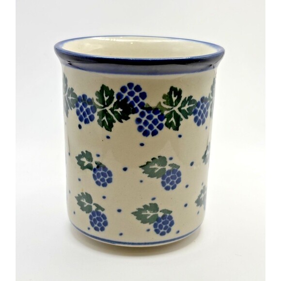 Polish Pottery Coffee Cup Mug Made in Poland Used - Picture 4 of 10